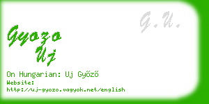 gyozo uj business card